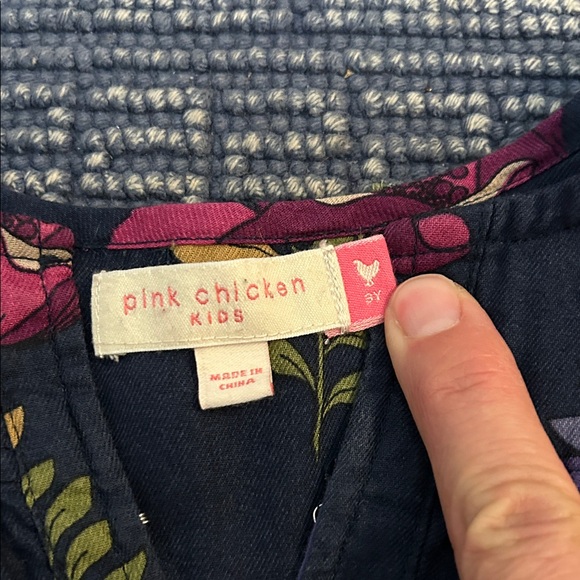 Pink Chicken kids  Long Sleeve Dress size 3 - Picture 2 of 7